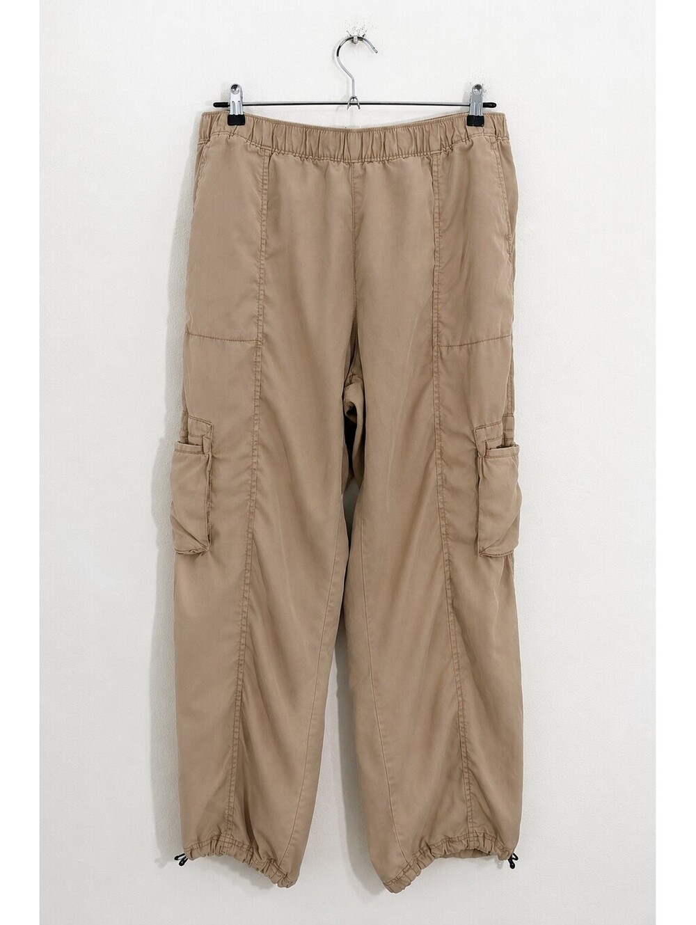 C&C California XL Tan Lyocell Cargo Parachute Pants Utility Joggers